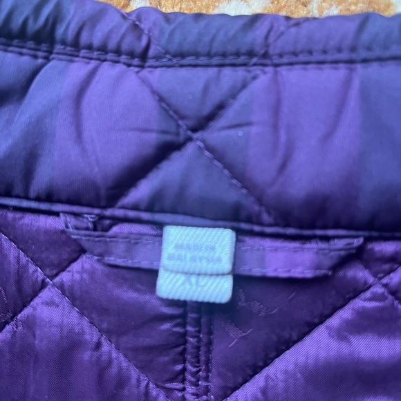 Authentic Burberry Purple Quilted Jacket, excellent condition, water proof - Picture 4 of 5